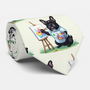 Fransk Bulldog Konstnär French Bulldog Slips