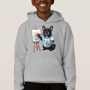 Fransk Bulldog Konstnär French Bulldog T Shirt