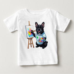 Fransk Bulldog Konstnär French Bulldog T Shirt