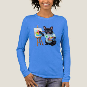 Fransk Bulldog Konstnär French Bulldog T Shirt