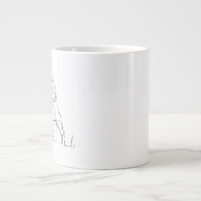 Fransk Bulldog Kopp - Kaffe Kopp Hund Mamma Jumbo Mugg (Framsidan)