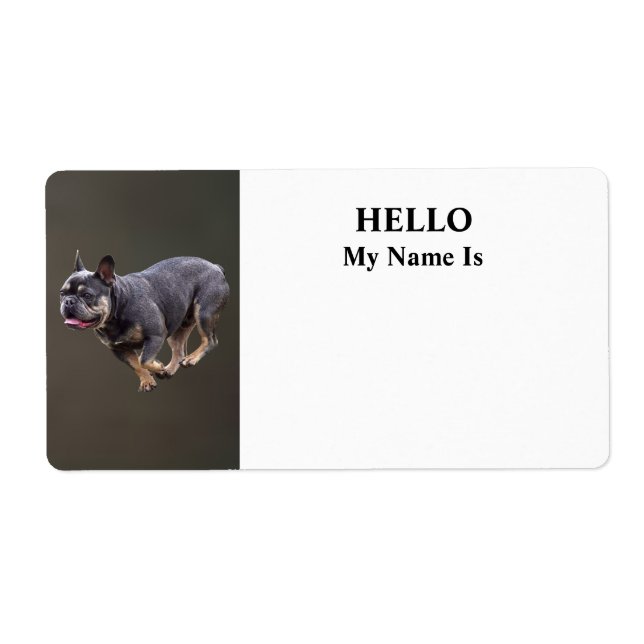 Fransk Bulldog Kör Fraktsedel (Framsidan)