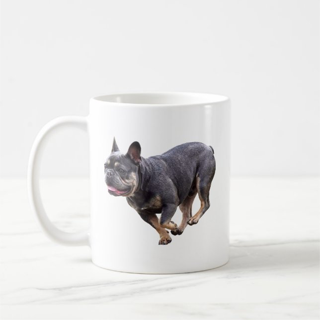 Fransk Bulldog Kör Kaffemugg (Vänster)