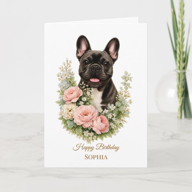 Fransk Bulldog Kort (Framsida)