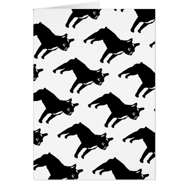 Fransk Bulldog-kort Hälsningskort (Framsidan)