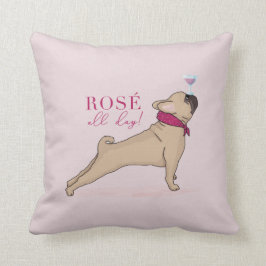 Fransk Bulldog Kudde Rosé hela dagen