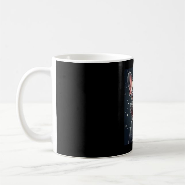 Fransk Bulldog-Långärmaden T-Shirt Kaffemugg (Vänster)