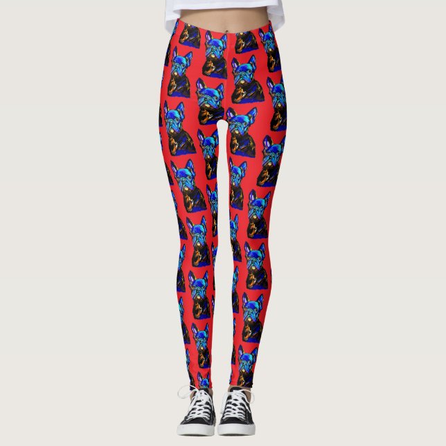 Fransk Bulldog Leggings (Framsida)