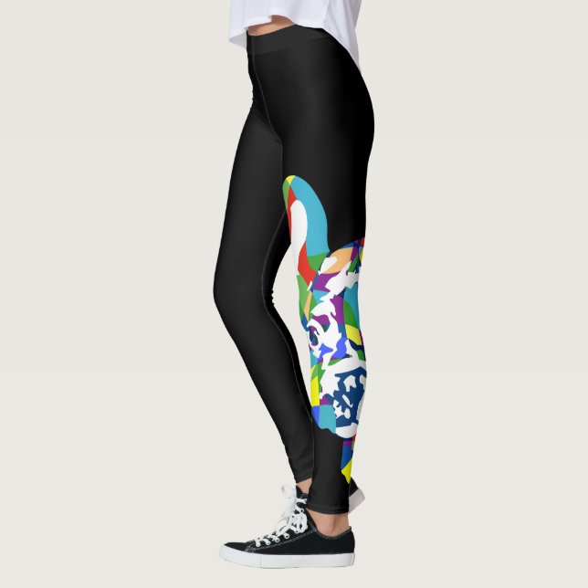 Fransk Bulldog Leggings (Vänster)