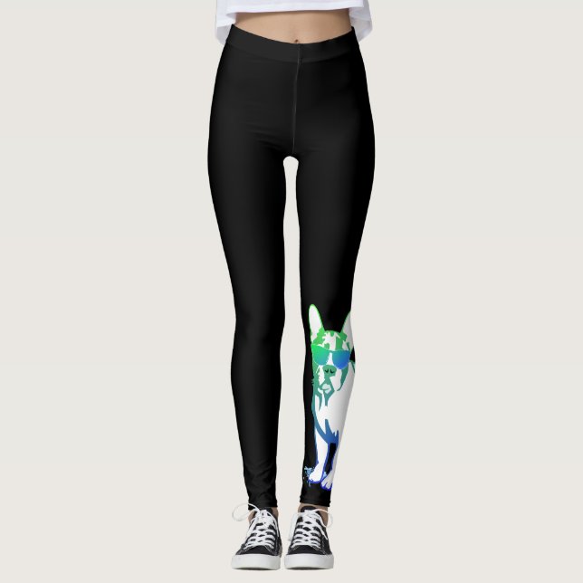 Fransk Bulldog Leggings (Framsida)