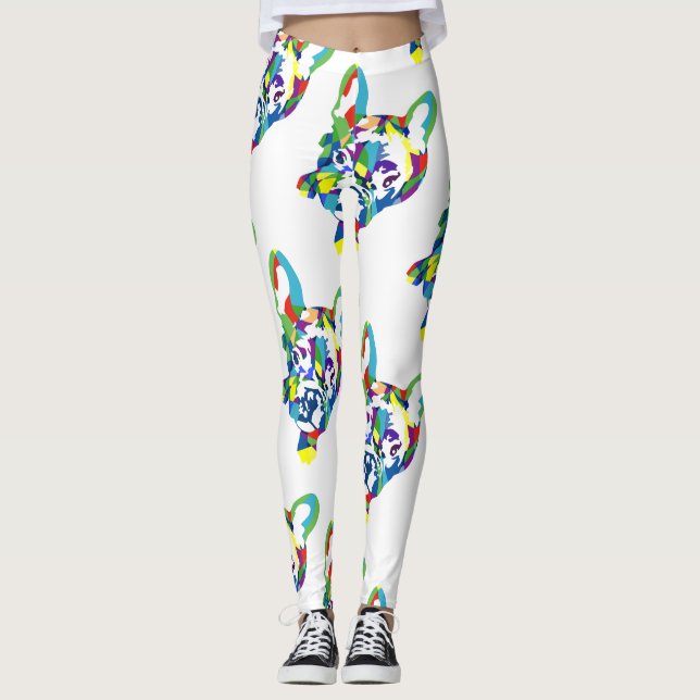 Fransk Bulldog Leggings (Framsida)