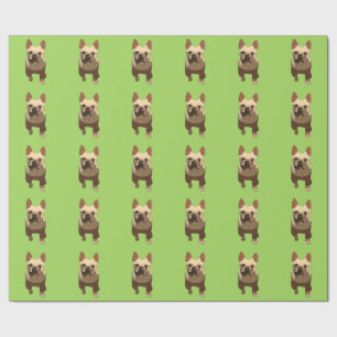 Fransk Bulldog, Limegrön Presentpapper