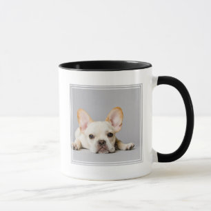 Fransk Bulldog Ljuger nedåt Mugg