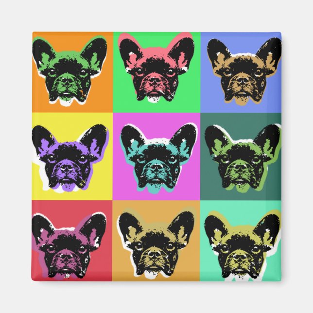 Fransk bulldog magnet (Framsidan)