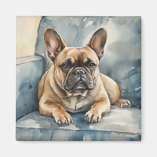 Fransk Bulldog Magnet (Framsidan)