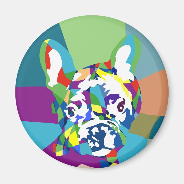 Fransk Bulldog Magnet (Framsidan)