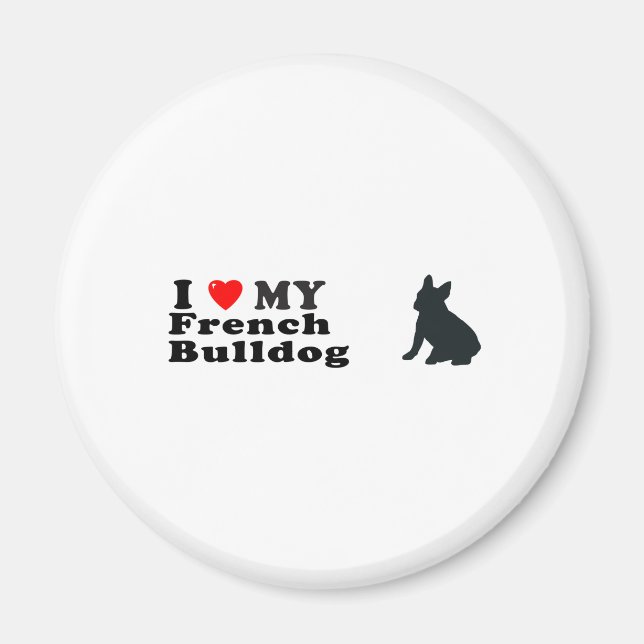 Fransk Bulldog Magnet (Framsidan)