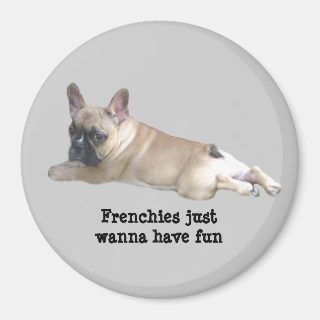 Fransk Bulldog Magnet (Framsidan)