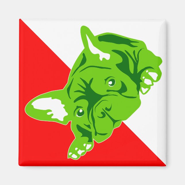 Fransk Bulldog Magnet (Framsidan)
