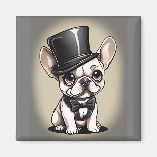 Fransk Bulldog Magnet (Framsidan)