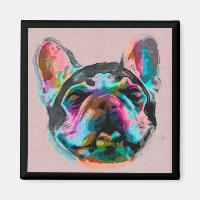 Fransk Bulldog  Magnet (Framsidan)