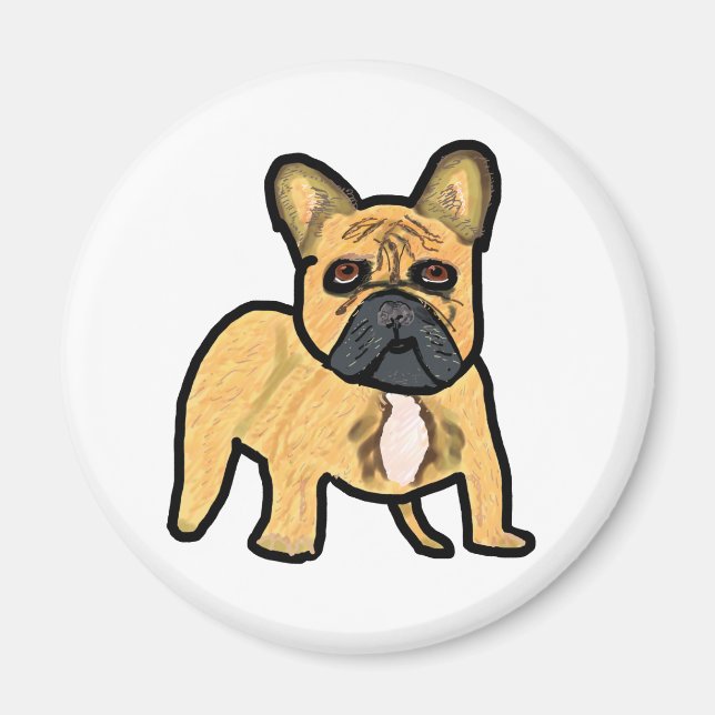 Fransk Bulldog Magnet (Framsidan)