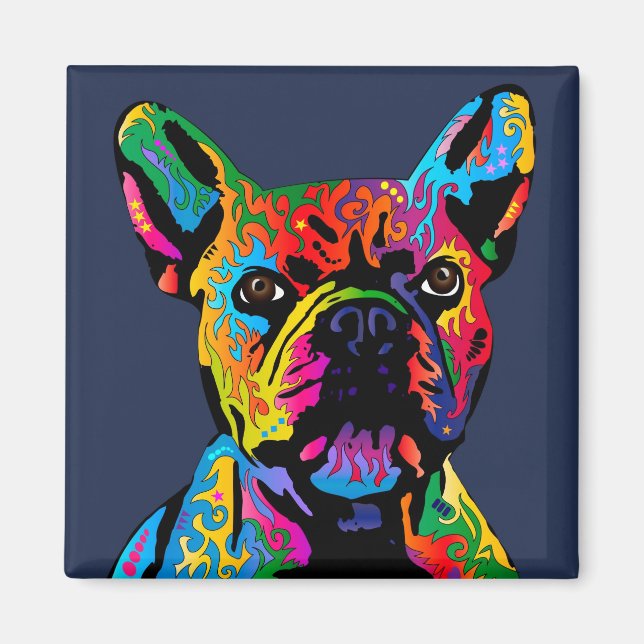 Fransk Bulldog Magnet (Framsidan)