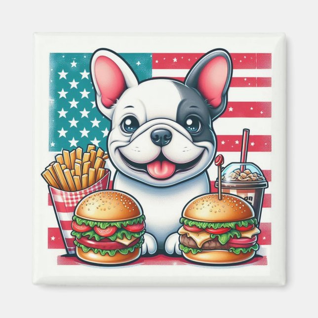 Fransk Bulldog Magnet (Framsidan)