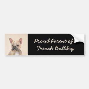 Fransk Bulldog-målning (Sable) - Cute Original Do Bildekal