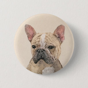 Fransk Bulldog-målning (Sable) - Cute Original Do Knapp