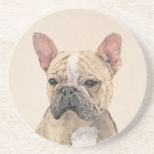 Fransk Bulldog-målning (Sable) - Cute Original Do Underlägg
