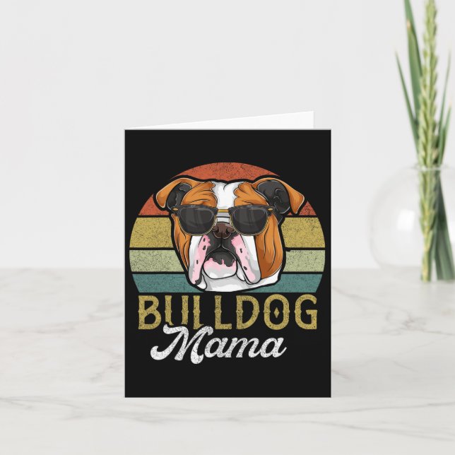 Fransk Bulldog Mama Hund Mamma  Kort (Framsida)