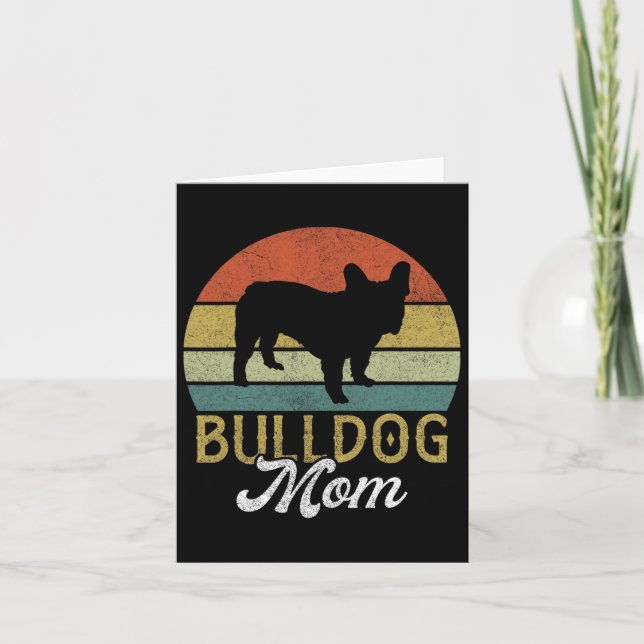 Fransk Bulldog Mama  Kort (Framsida)