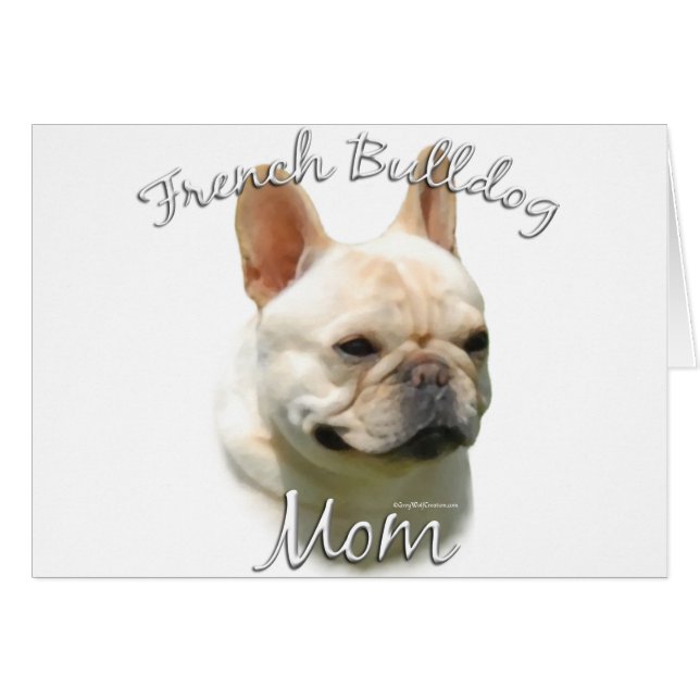 Fransk Bulldog Mamma 2 Hälsningskort (Framsidan Horizontal)