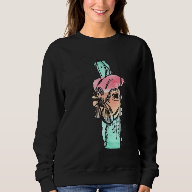 Fransk Bulldog Mamma, Frenchie Hundar T Shirt (Framsida)