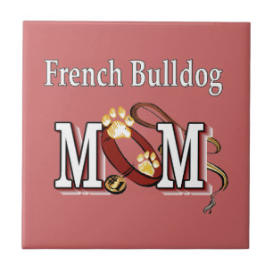Fransk Bulldog Mamma Gifts Kakelplatta