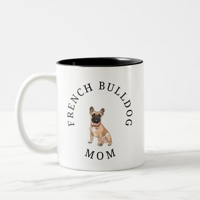 Fransk Bulldog Mamma Mugg (Vänster)