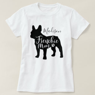 Fransk Bulldog Mamma T-Shirt för flickor och kvinn