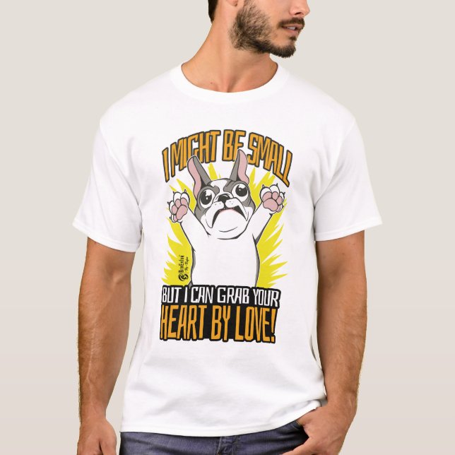 Fransk Bulldog Manar White T-Shirt (Framsida)
