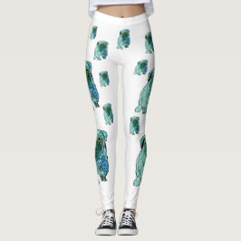 Fransk Bulldog Mandala Art Anpassningsbar Leggings