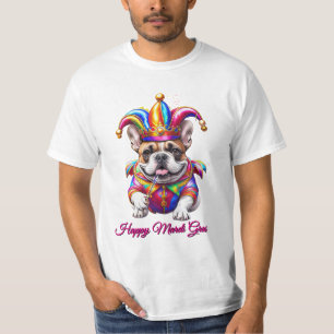 Fransk Bulldog Mardi Gras Fransk Bulldog T Shirt