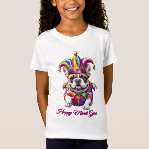 Fransk Bulldog Mardi Gras French Bulldog T Shirt