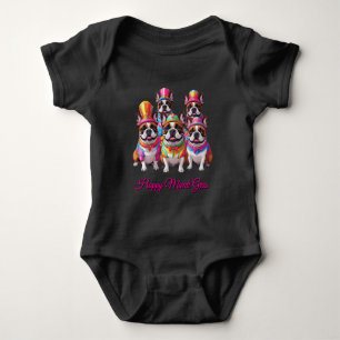Fransk Bulldog Mardi Gras French Bulldog T Shirt