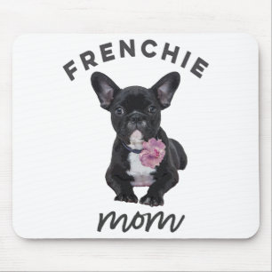 Fransk bulldog med blomstergift för Hund älskare Musmatta