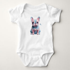 Fransk Bulldog med Butterfly Papper CEG Art T Shirt
