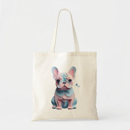 Fransk Bulldog med Butterfly Papper CEG Art Tygkasse