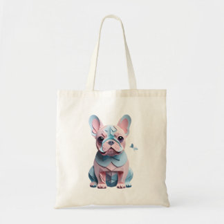 Fransk Bulldog med Butterfly Papper CEG Art Tygkasse