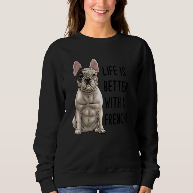 Fransk Bulldog Med En Frenchie 1 T Shirt (Framsida)