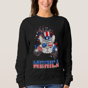Fransk Bulldog Merica Fireworks 4:e juli Manar Boy T Shirt