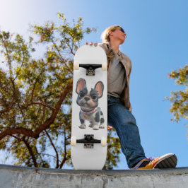 Fransk Bulldog Mini Skateboard Bräda 18,5 Cm